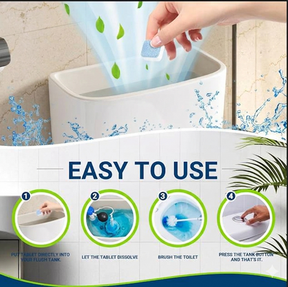 10-Piece Automatic Toilet Flush Tank Cleaning Tablets