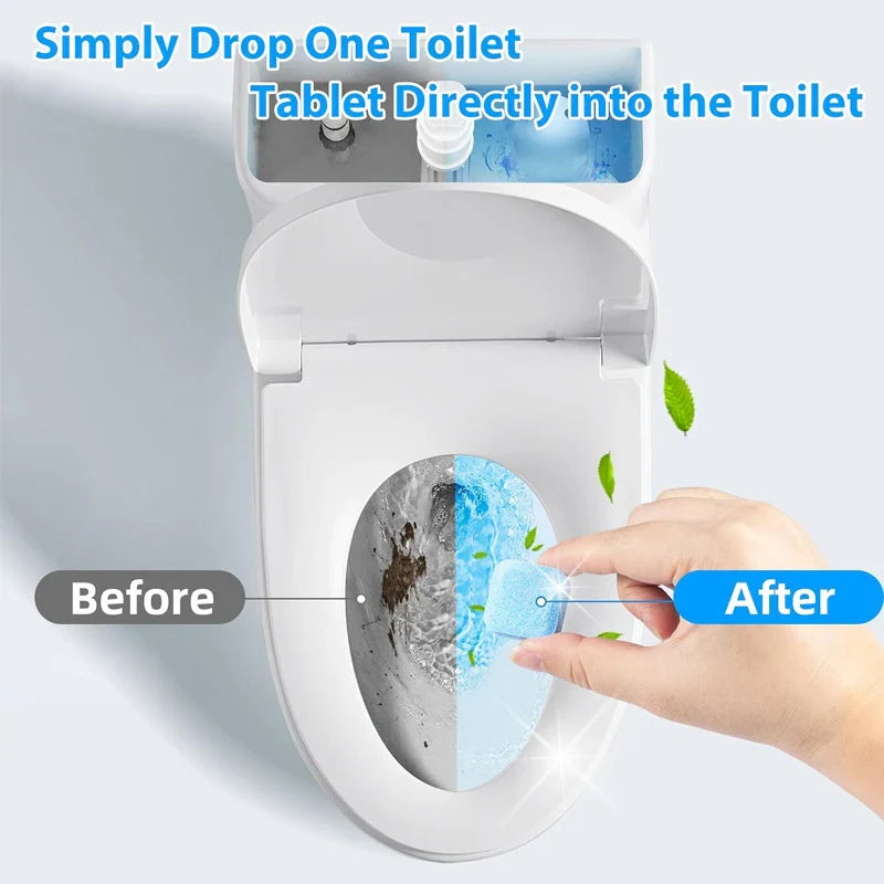 10-Piece Automatic Toilet Flush Tank Cleaning Tablets